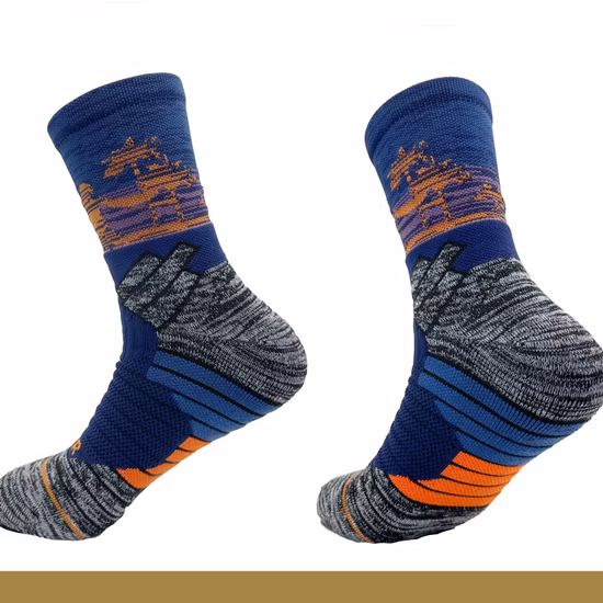 Muestra gratuita de deportes al por mayor, calcetines deportivos con logotipo personalizado para hombres, calcetines informales