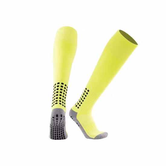 Calcetines transpirables del deporte del fútbol del algodón al aire libre de la moda de los hombres adultos del fútbol al aire libre al por mayor anti del resbalón